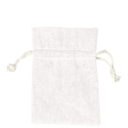 Sacchetto Cotone 12cm  h17cm White